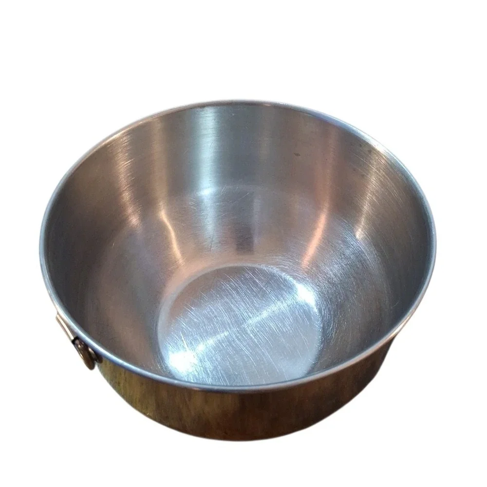 VTG‎ Farberware Stainless Steel Mixing Bowl Double Thumb Rings 2QT 32oz #734